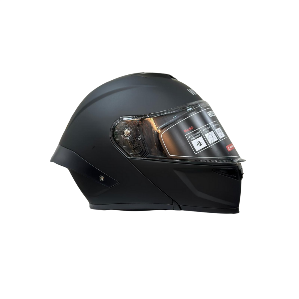 Wosen Çene Açılır Kask Mat Siyah
