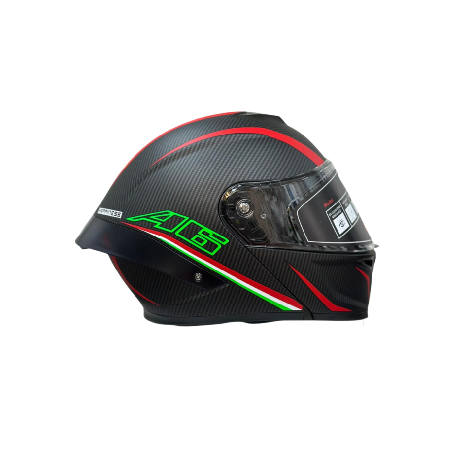 Wosen Çene Açılır Kask Mat Siyah