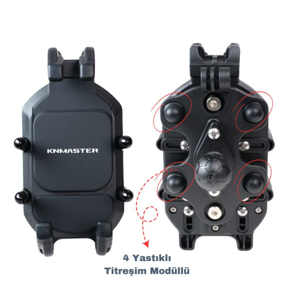 Knmaster TT-860 Titreşim Engelleyicili Tüm Motosikletlere Uyumlu Telefon Tutucu