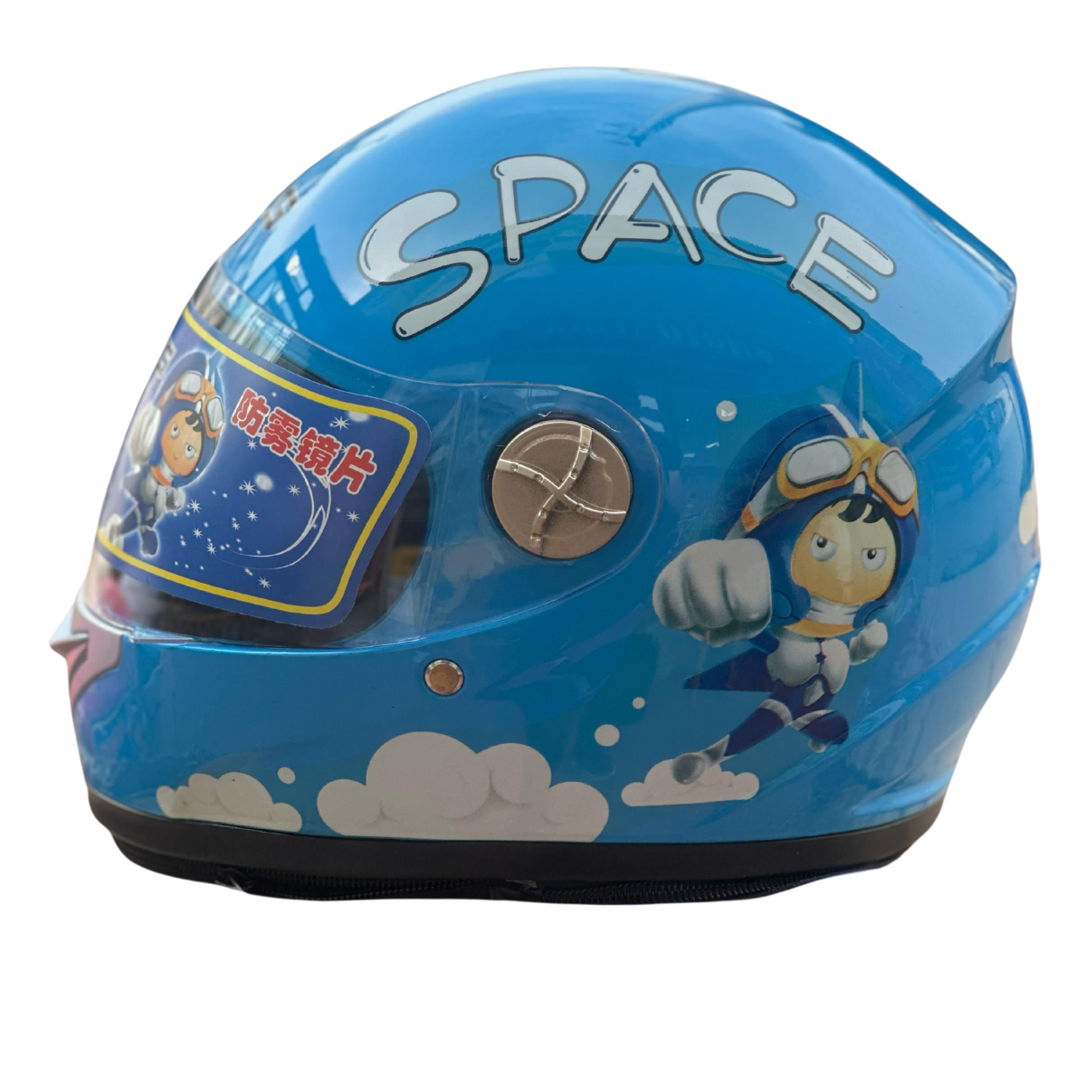 ÇOCUK KASKI AÇIK MAVİ DESENLİ İXANN