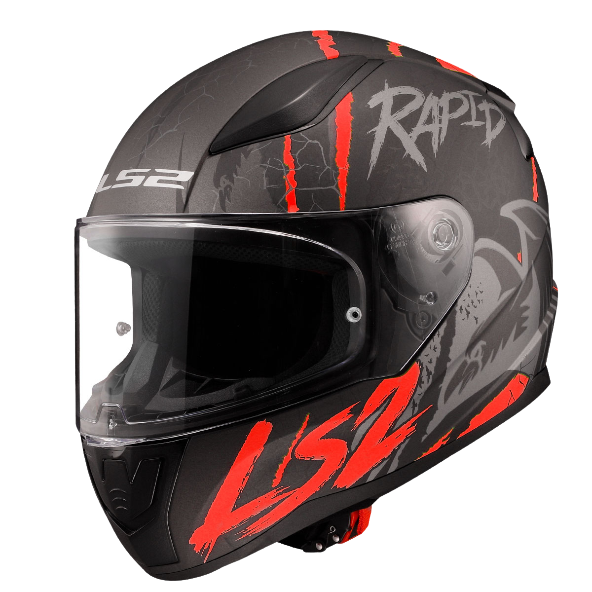 LS2 RAPİD II  RAVEN (M.BLACK SİLVER)
