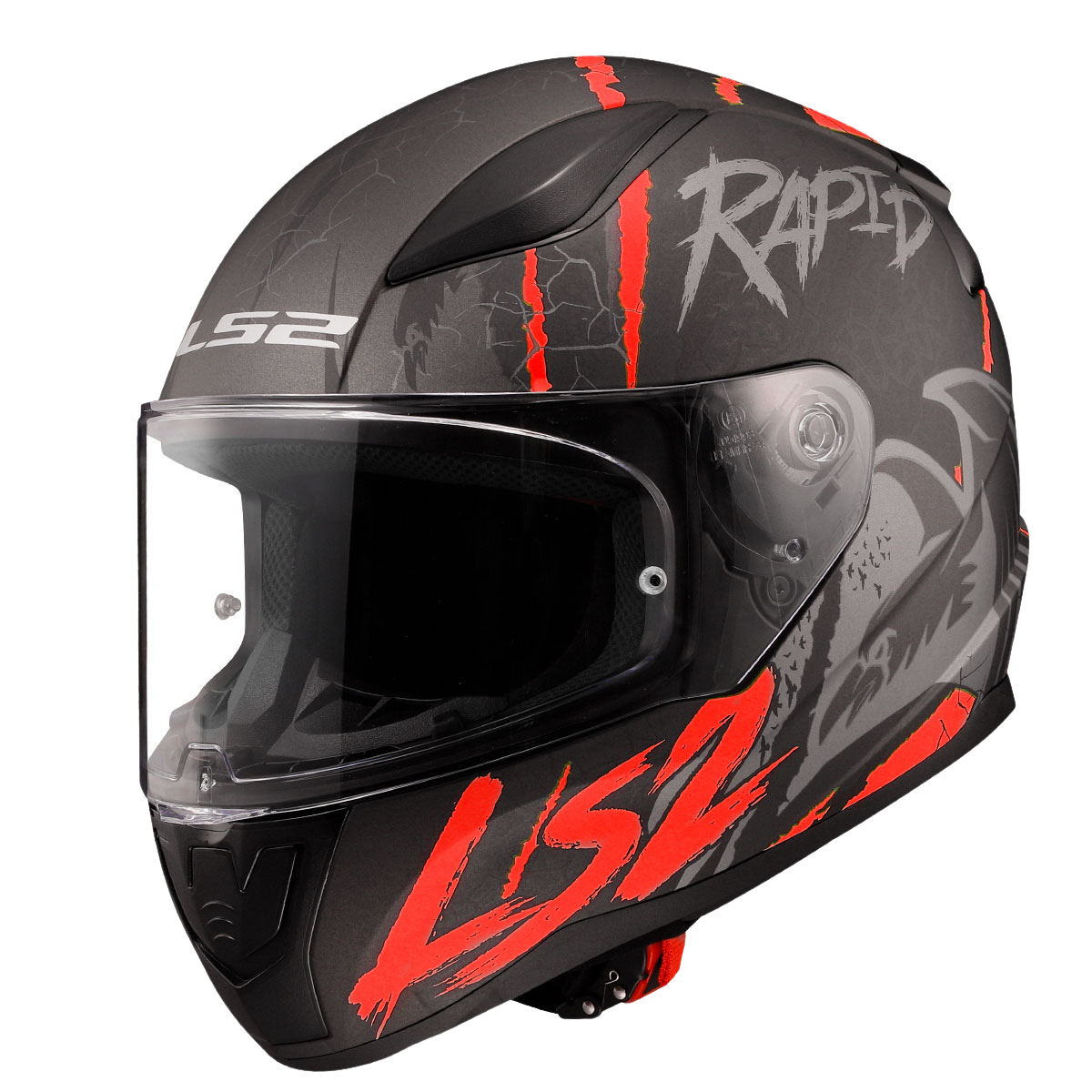 LS2 RAPİD II  RAVEN (M.BLACK SİLVER)