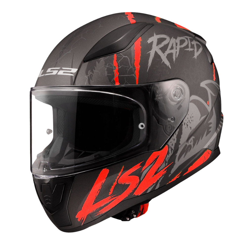 LS2 RAPİD II  RAVEN (M.BLACK SİLVER)