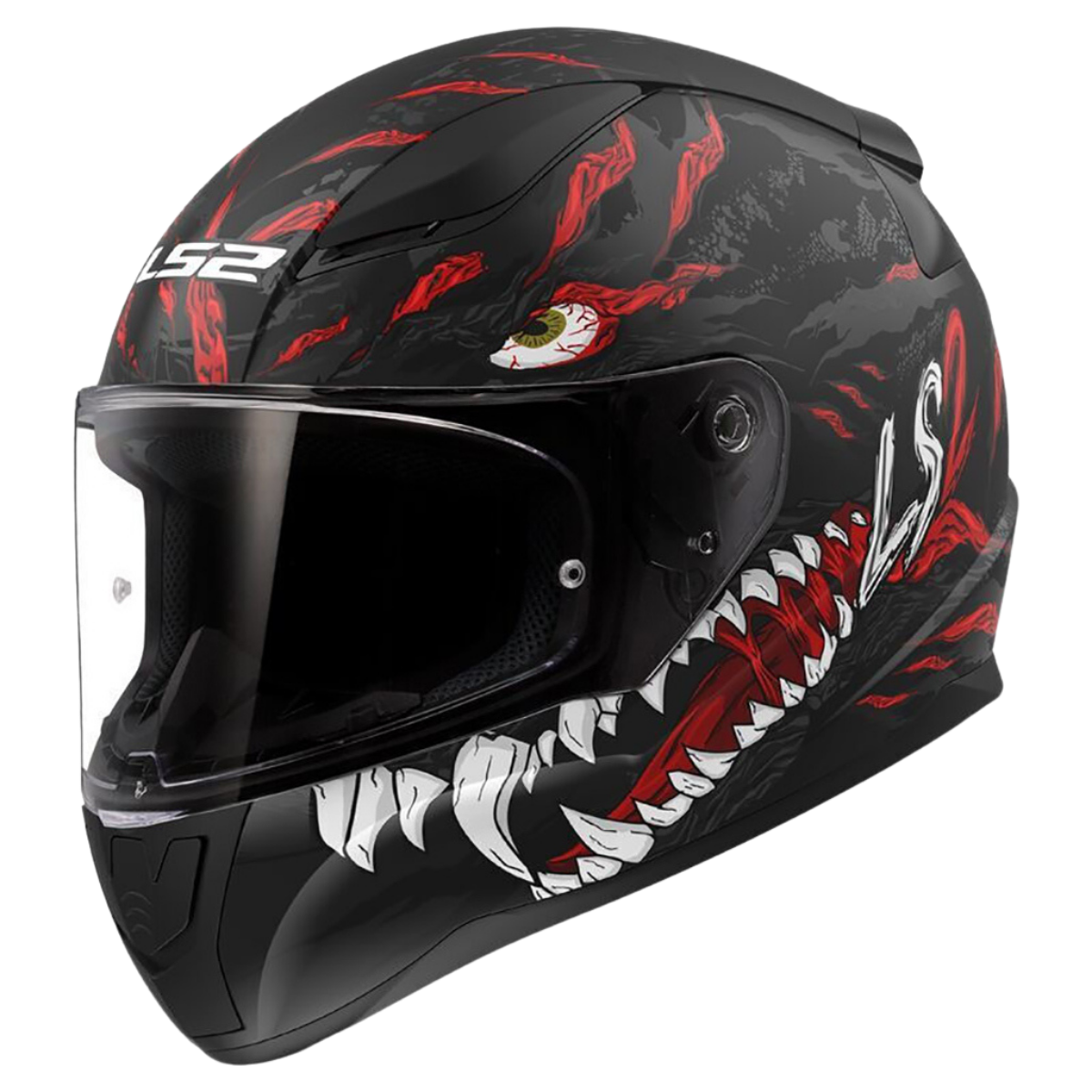 LS2 RAPİD II  KAJU (M.BLACK RED)