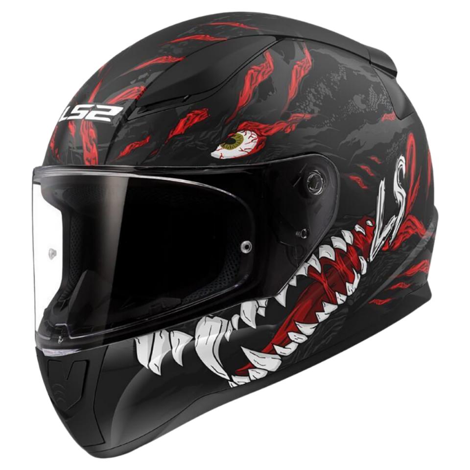 LS2 RAPİD II  KAJU (M.BLACK RED)