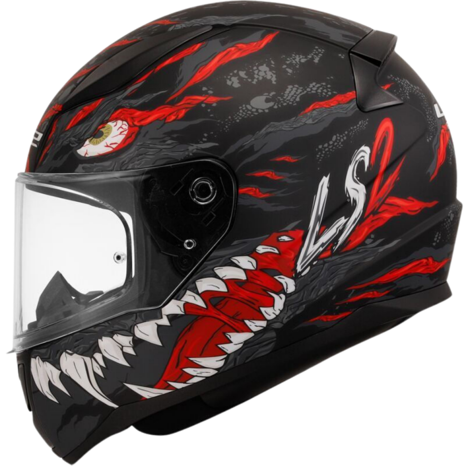 LS2 RAPİD II  KAJU (M.BLACK RED)