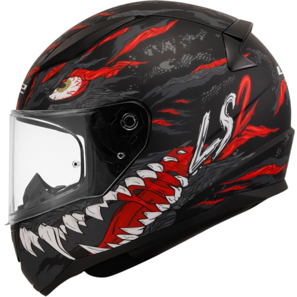 LS2 RAPİD II  KAJU (M.BLACK RED)