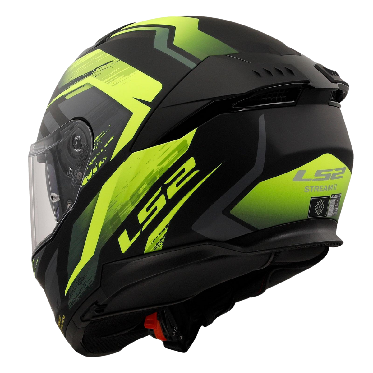 LS2 STREAM II FURY (MATT BLACK YELLOW)