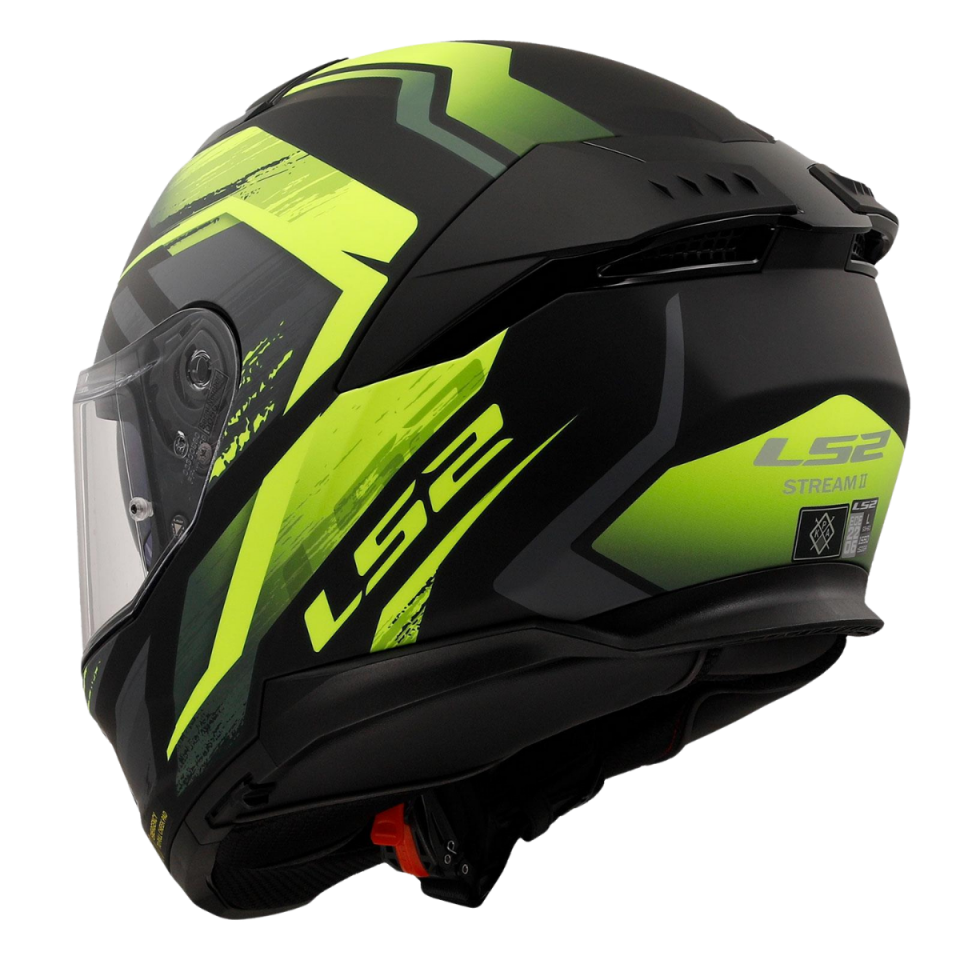 LS2 STREAM II FURY (MATT BLACK YELLOW)