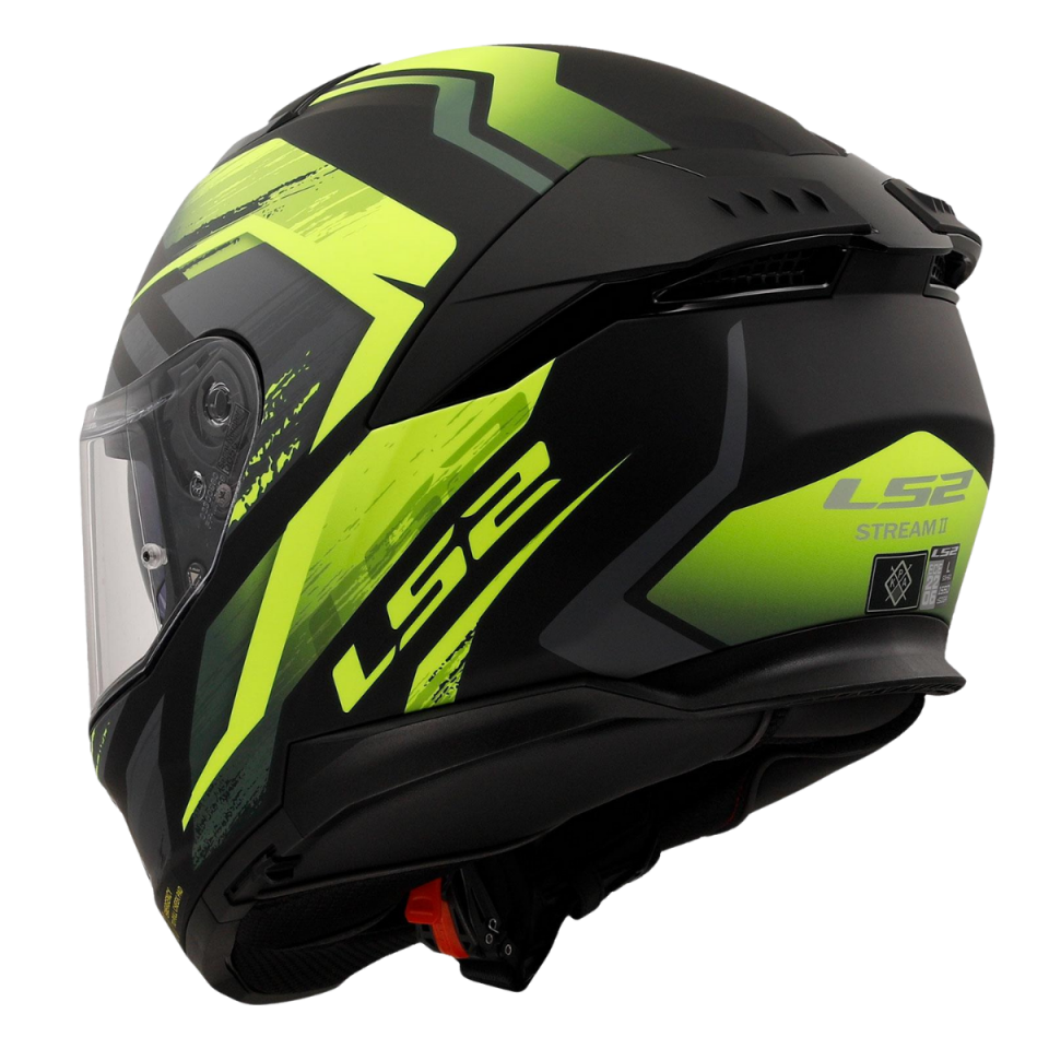 LS2 STREAM II FURY (MATT BLACK YELLOW)