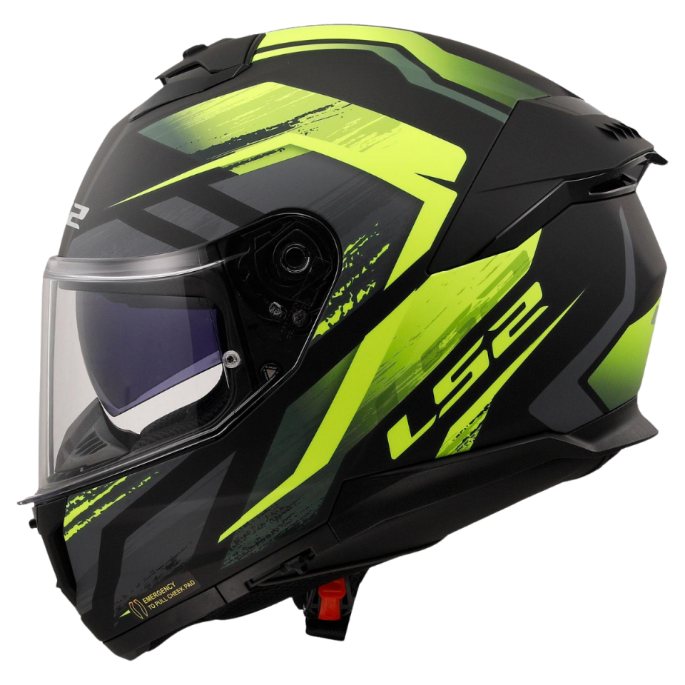 LS2 STREAM II FURY (MATT BLACK YELLOW)