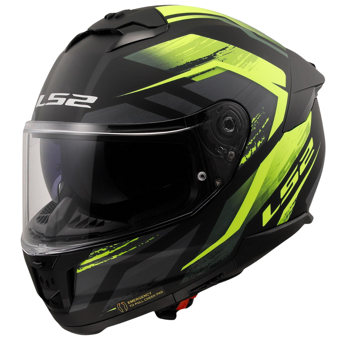 LS2 STREAM II FURY (MATT BLACK YELLOW)