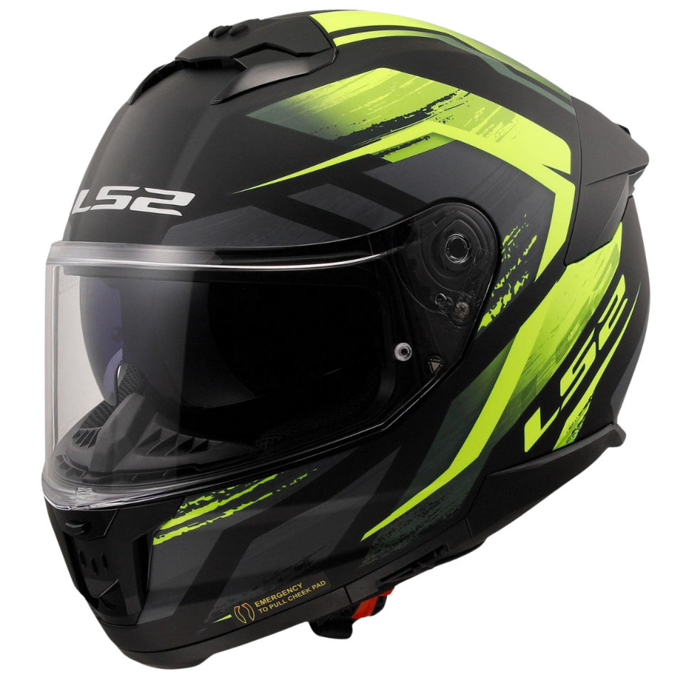 LS2 STREAM II FURY (MATT BLACK YELLOW)