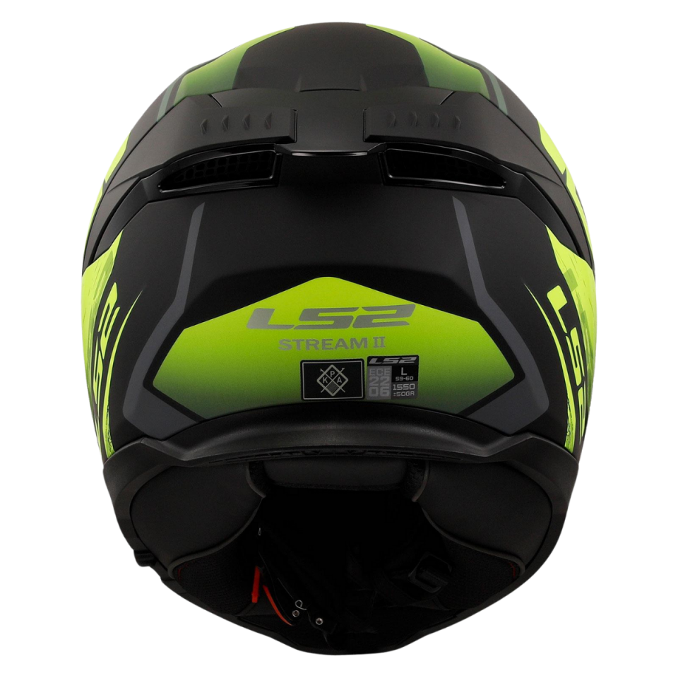LS2 STREAM II FURY (MATT BLACK YELLOW)