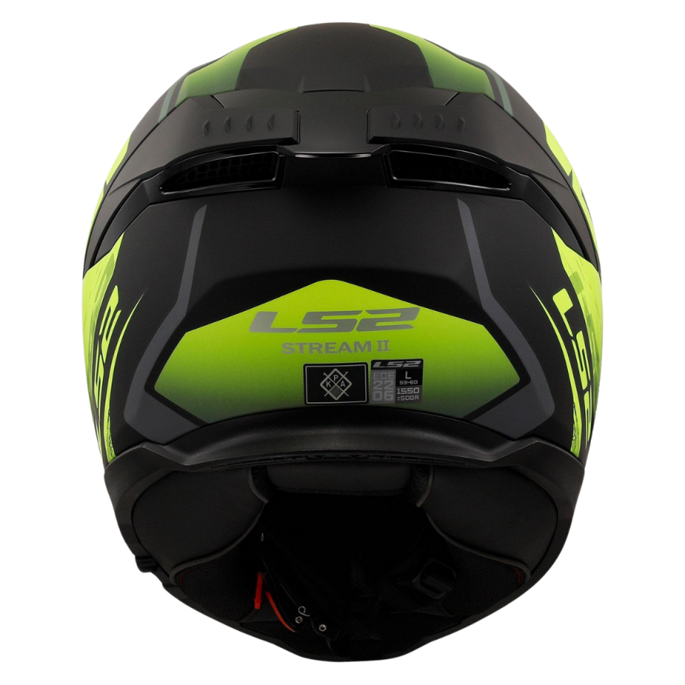 LS2 STREAM II FURY (MATT BLACK YELLOW)