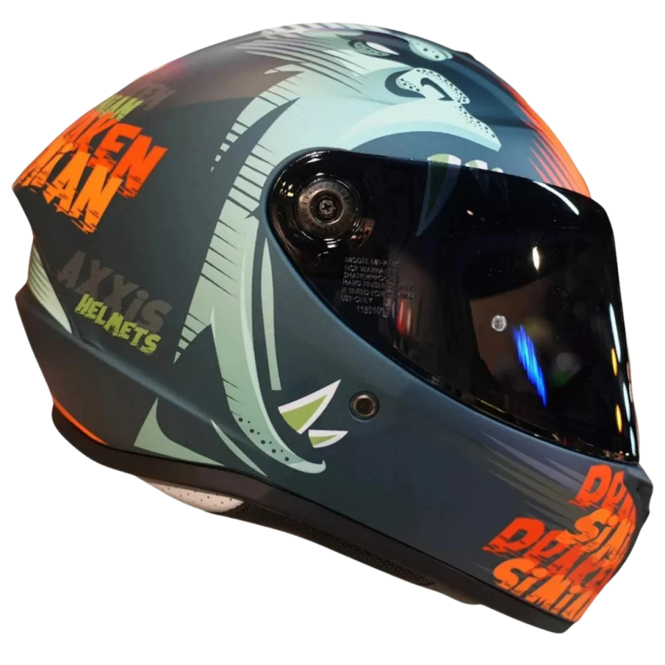 AXXİS DRAKEN S SIMIAN B4 (MATT FLUO ORANGE)