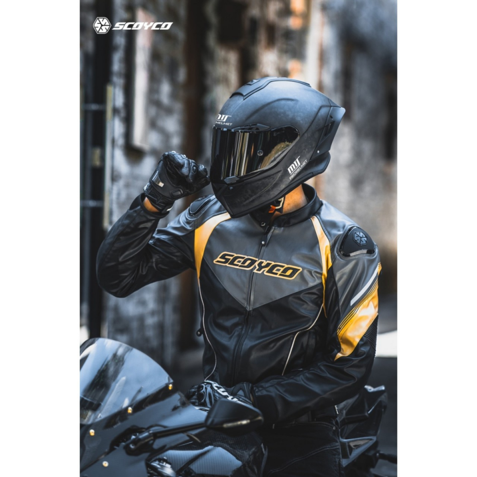 Scoyco JK187 4 Mevsim Motosiklet Montu Black-Gold