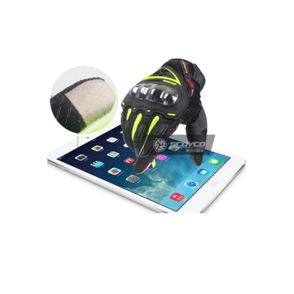Scoyco MC44 Neon Yeşil Yazlık Motosiklet Eldiveni
