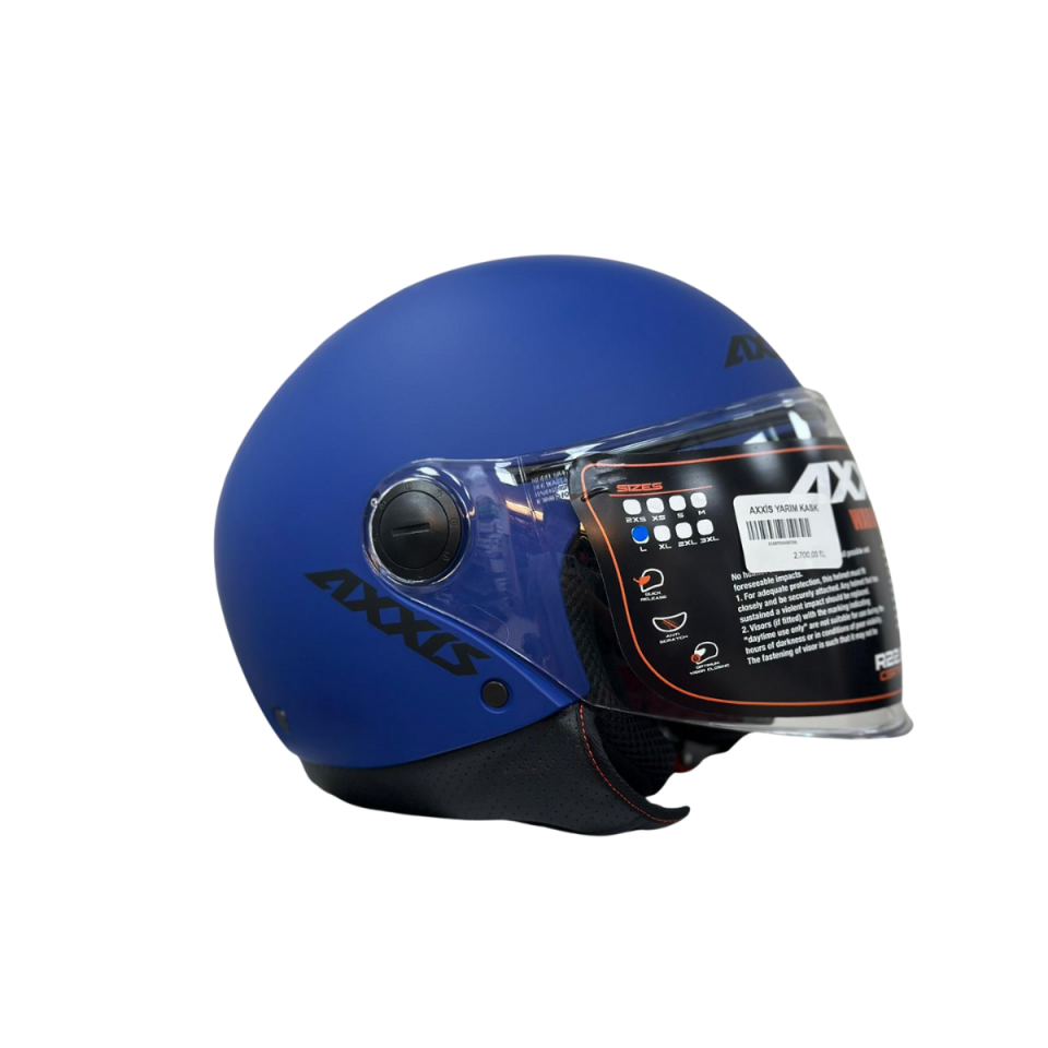 Axxis Yarım Kask Mavi