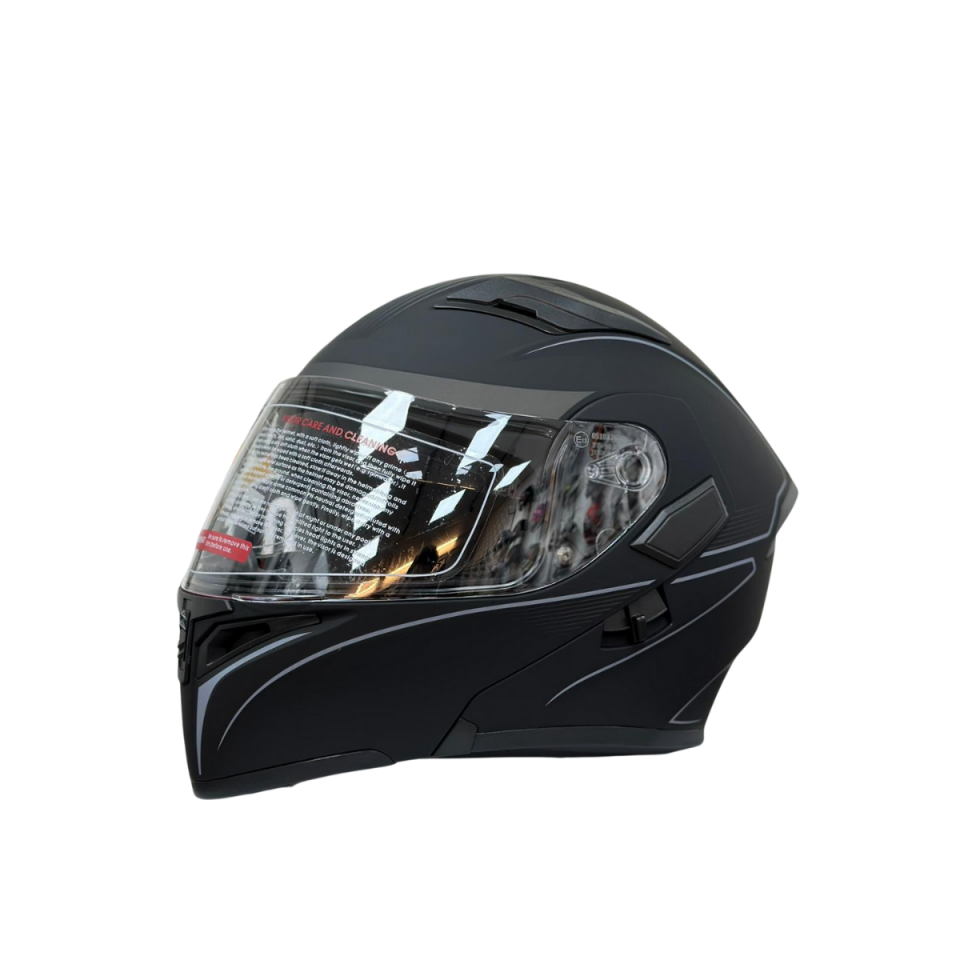 Jk-902 Güneş Vizörlü Çene Açılır Kask H8 GREY